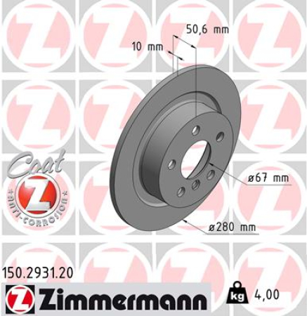 JARRULEVY TAKA 280X10MM (ZIMMERMANN)