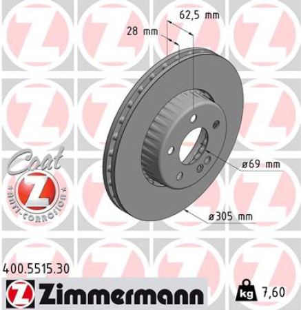 JARRULEVY ETU 16- 305X28MM  (ZIMMERMANN)