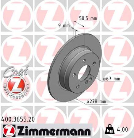 JARRULEVY TAKA 278X10MM (ZIMMERMANN)